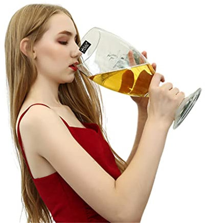 XFZJCHAP Copa Gigante: una Copa versátil para Vino, Cerveza y champán: Elija Entre tamaños de 2000/3000/6000 ml