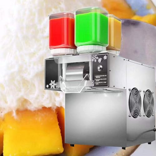 Macchina elettrica per tritare il ghiaccio, 120-180 kg/24 ore, macchina per ghiaccio a fiocchi di neve, tritaghiaccio a cono di neve, macchina per ghiaccio continuo, per cocktail, gelati, frullati,