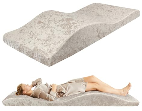 AIROW Wimpern Bettmatratze, Schaum Wimpern Bett Topper, Ergonomische Gebogene Wimpern Liege Matratze für Spa-Massage und Schönheitssalon
