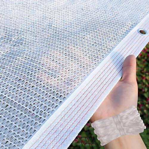 Genérico Malla Sombreo, Red De Sombreado Resistente Al UV 1.5m 2 2.5m 3 3.5m 4m 5m 6.5m 8m 10m Toldos Exterior Terraza, Malla De Sombreo Exterior con Ojales, Pergola Jardín Invernadero(6x6 M)