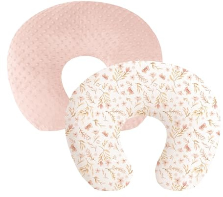 Lerpwige Paquete con 2 suaves cojines de cuidado que cubre fundas de almohada de alimentación para bebés y para la comodidad del bebé y