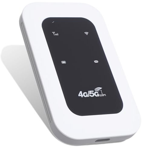 Hotspot WiFi Mobile, Routeur WiFi Portable 4G LTE LTE 300 Mbps avec Emplacement pour Carte SIM, Supporter 10 Appareils, pour Les Campeurs, Les Camping-Cars et Les Voyages