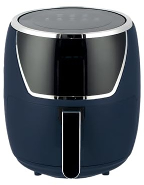 Wintem - Friggitrice ad Aria 5 Litri con LED Touch, Timer 60 Minuti, Spegnimento Automatico, Cottura Senza Olio Rapida e Uniforme per Ricette Croccanti in Famiglia