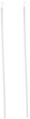 Mipcase Varilla para Tirar Cortinas 60 Cm Extensible Acrílico Blanco Soporte Doble para Barra De Cortina Apertura Suave Uso Hogar Ventana Amplia 2 Unidades
