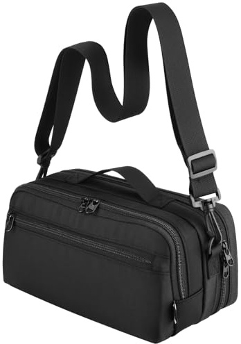 CaSZLUTION Compatible with Nintendo Switch 2 Carry Case - Protective Travel Organizer Switch 2 Bag with Multi-Compartment Storage for Switch2 Consle, Game Cards and Accessories (Black)