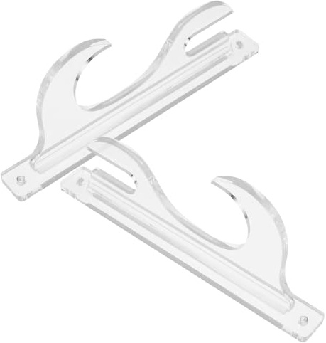 BESTonZON Support Mural pour Acrylique Transparent Présentoir Vertical Robuste pour Sabres Lumineux et Couteaux Support de Collection Facile à Installer pour Décoration Murale et Bureau