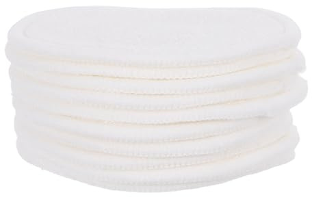 Alipis Dischetti di Cotone Riutilizzabili 10 Pezzi 8cm per Rimozione Trucco Viso Essenziali Morbidi e Assorbenti per Pulizia e Cura Pelle in Viaggio