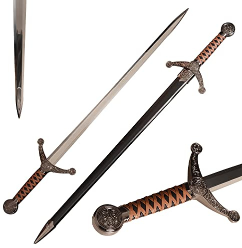 Claymeur 103 cm Keltisches europäisches mittelalterliches Ritterschwert für Cosplay, Sammlung