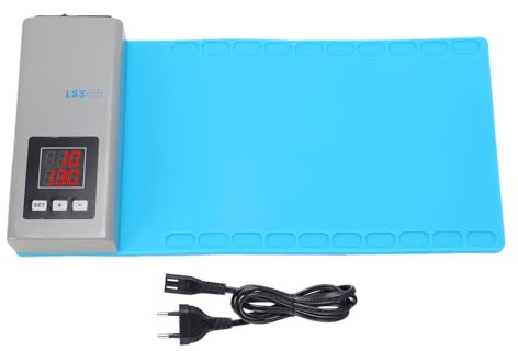 Fafeicy Tappetino Riscaldante Separatore Schermo LCD Temperatura Regolabile 10-130 ℃ Tappetino per Riparazione Telefono Rimozione Schermo Tablet 8,9 X 5,5 Pollici (Spina europea)