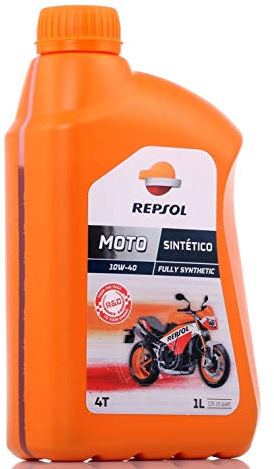 REPSOL Moto Sintetico 4T 10W-40 Aceite De Motor Para Moto, 1l