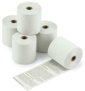 POKORNYS – 10 Thermorollen 57x30x12mm für EC Cash Geräte & Bondrucker I Blanko I BPA-frei I Thermo Papier für Thermodrucker (Breite 57mm x Länge 9m x Innen ⌀ 12mm x Außen ⌀ 30mm)