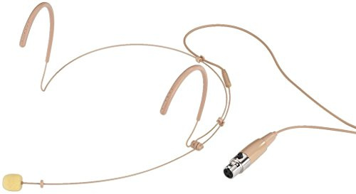 MONACOR 236400 HSE-130/SK Ultraleichtes Kopfbügelmikrofon, Kugelcharakteristik, beige