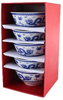 Lachineuse 2260 reisschalen, Porzellan, Blau