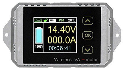 Wireless battery monitor tensione Amperometro DC 100 V 100 A Watt Potenza elevata LCD digitale tester