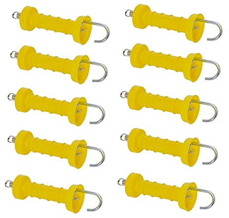 VOSS.farming Torgriff 10 Stück Dicke Zugfeder Elektrozaun Weidezaun Torgriffe - 10er Pack