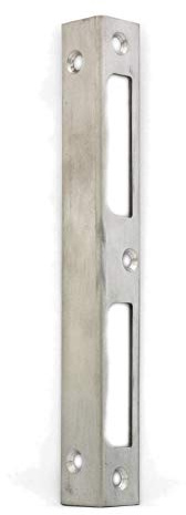 BKS Winkel-Schließblech B9000 - eckig - Edelstahl - 1,5 mm Materialstärke - 20x20x170mm