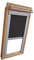 Verdunkelungsrollo THERMO Alu-Rückseite für VELUX Dachfenster TYP GGL/GPL/GGU/GPU - MK08 - Farbe Dunkelgrau - mit Aluminium Seitenschienen - KLICK Montage