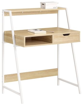 SoBuy® FWT63-N, Home Office Table Desk Computer Desk Workstation with Storage Shelf