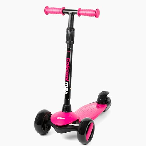 New-Bounce Scooters for Toddlers - 3 Wheel Scooter for Kids with Adjustable Handlebar - The GoScoot MAX is Perfect for Children and Toddlers, Girls and Boys Ages 3-10