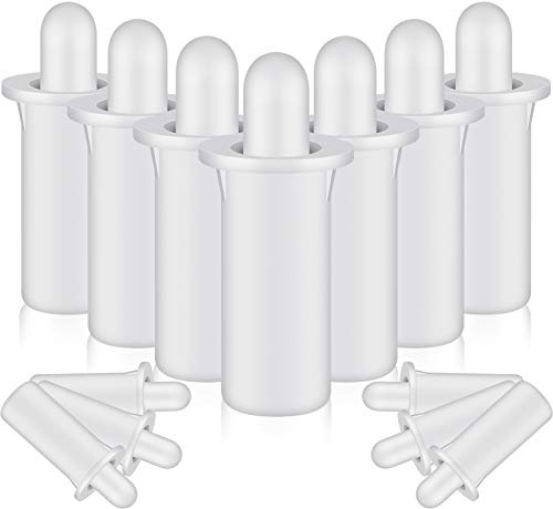 Maitys 40 Pcs Shutter Repair Pins, Plantation Shutter Fasteners Spring Loaded Replacement Repair Pins for Windows, Cabinet, Movable Blade, Blind Slats, White (Short)