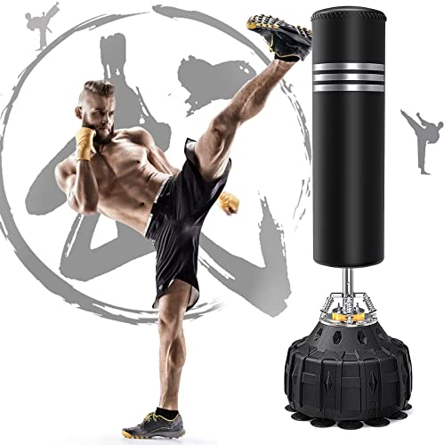 YOLEO Boxsack Standboxsäcke Trainingsgeräte Erwachsene Freistehender Standboxsack Boxing Trainer Heavy Duty Punchingsäcke
