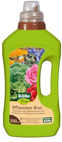 Kölle Bio Pflanzen-Kur 500 ml, Bio-Qualität, für gesunde Pflanzen, Zierpflanzen, Rosen, Obstgehölze, Gemüse und Kräuter