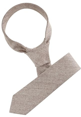 Allegra K Herren Einfarbig Winter Formelle Skinny Self Tie Krawatte Hellbraun 146 cm