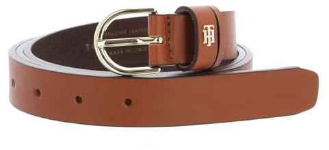 Tommy Hilfiger Damen TH Timeless 2.5 Curve Gürtel, Cognac, 130 cm