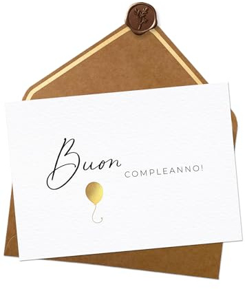Joli Coon - Biglietto auguri compleanno con busta e sigillo in ceralacca - Biglietti auguri compleanno