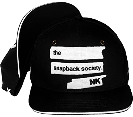 Nebelkind Cappello Snapback-cap Uomo Donna Society Nero, Taglia Unica, Unisex, Cappellino da Baseball di Alta qualità, Taglia Regolabile, Stile Streetwear, Cappellino da Baseball, Retro