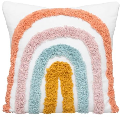 Atmosphera - Kinderkissen Arc-en-ciel Baumwolle - 40x40 cm - Mehrfarbig