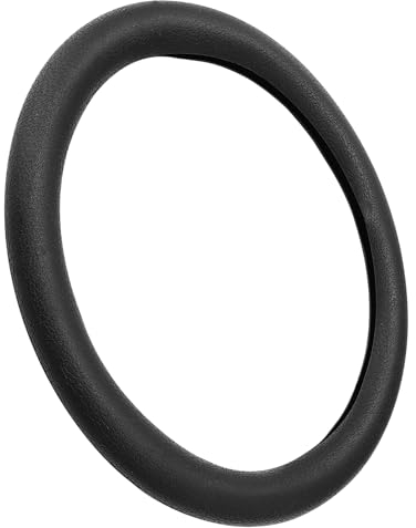 Lotbun 32-42cm Funda Volante Coche Universal, Silicona Suave Antideslizante, Fundas para Volante de Coche (Negro)