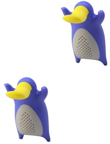 TOPBATHY 2pcs Silicone Tea Infuser Animal Shape Fine Mesh Strainer for Loose Leaf Tea Reusable Easy Cleaning Food-Grade for