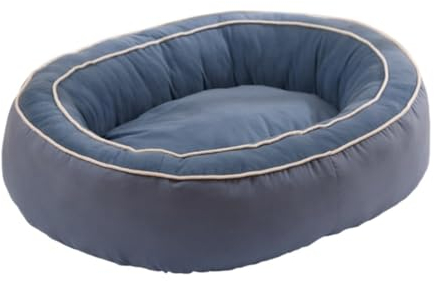 Katzenbett höhle Tierbett Waschbares Hundebett, Mittelgroßes Hundebett, Ultraweiches Welpenbett, Flanell, Beruhigendes Hundebett Für Ängstliche Hunde Hundekissen katzenkissen (Color : Blue, Size : 7