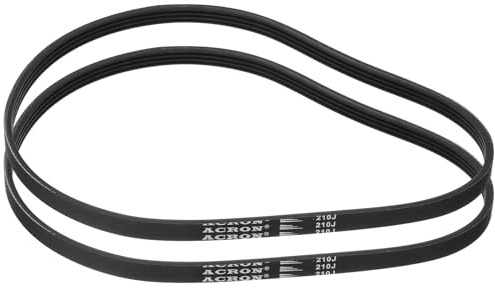 QUARKZMAN 2 Stück 210J4 PJ Keilrippenriemen 4 Rippen 21(533,4mm) Länge x 0,37(9,36mm) Breite x 0,14(3,161mm) Höhe EPDM Poly V Riemen Keilriemen Flachriemen Antriebsriemen Für Rasenmäher