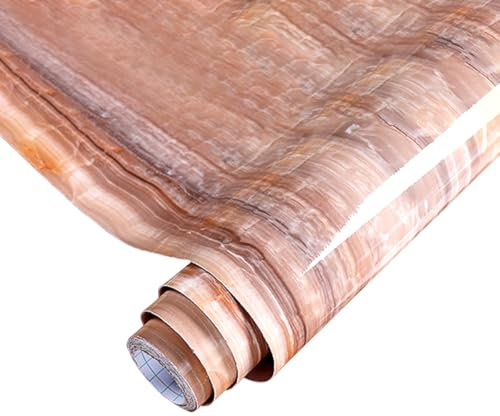 LKXHarleya Adhesivo de Pared con Pintura horneada de mármol, Adhesivo a Prueba de Aceite para Cocina, Papel Tapiz Autoadhesivo para renovación de Muebles y encimeras