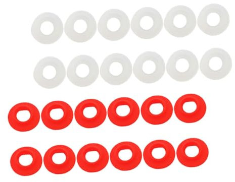 Alipis Swing Top Bottle Seal Gaskets Leak-Proof Gasket Replacement Washers for Home Brew Beer and Soda Bottles 24pcs Red and White Pack