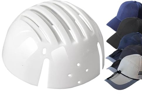 Inserto de tapa protectora - Inserto de tapa protectora para gorras de béisbol | Inserto ligero para gorras de béisbol | Gorra antigolpes para protección de la cabeza | Inserto de sombrero de segurida