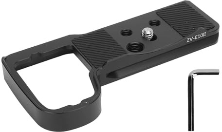 Annadue Camera Quick Release Plate for ZV E10II Aluminum Alloy Tripod Mount Quick Release Baseplate with 1/4 3/8 Inch Holes for Vertical Shooting