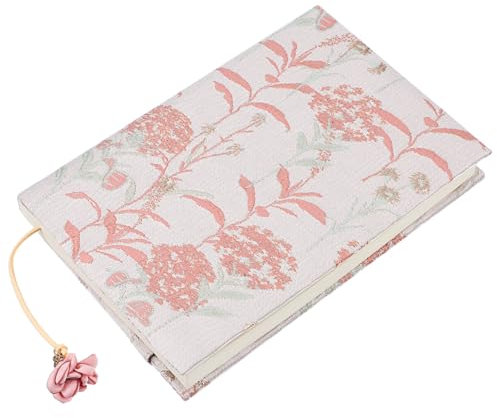 Tofficu Stoffbuchhülle A5 Mit Blumenmuster Weich Schutzhülle Aus Stoff Für Hardcover Und Softcover Bücher Inklusive Lesezeichen Dekorative Buchhülle Für Notizbücher Und Sammelalben