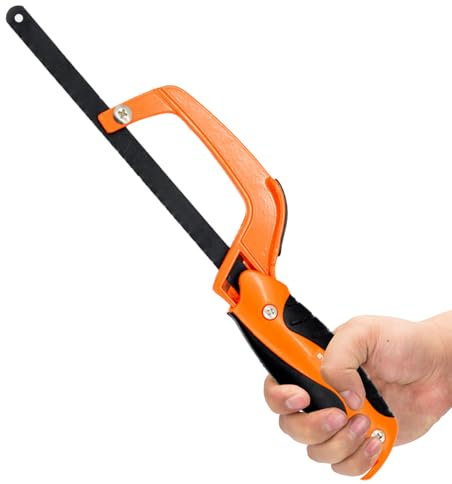 Sierra de metal portátil de metal, sierra para metales de aluminio | de mano de metal de 11 pulgadas | Herramientas manuales de a ajustables de alto voltaje para corte y trabajo de boi