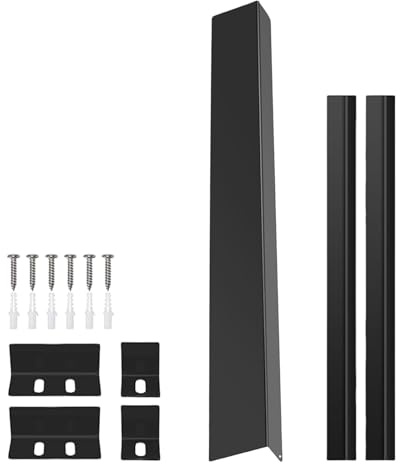 pumpumlia Slide-in Ranges Rear Filler Kits 30inch Cooktop Trim Between Stove And Backsplash Universally For Stove Gaps Black/Silver Stove Gaps Filler Strips