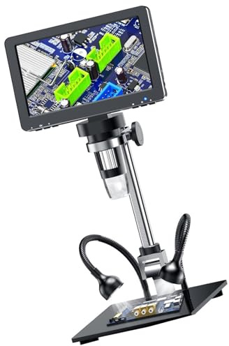 Microscope Numérique LCD Polyvalent De 7 Pouces pour Usage Éducatif Et Industriel avec Capacité Grossissement 1200X Microscope Vue PC