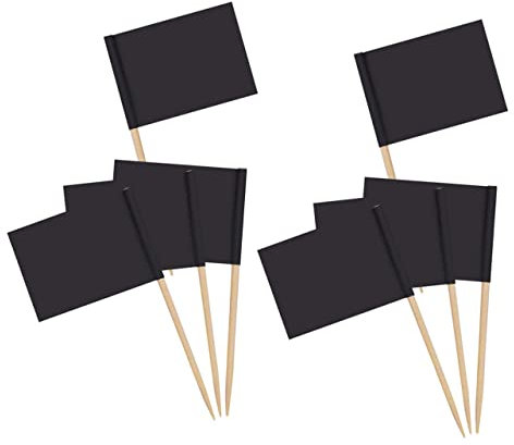 JECOMPRIS 200 Piezas Banderillas de Decoración para Fiestas de Palillos con Banderitas para Postres y Cócteles para Bodas y Reuniones Familiares