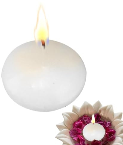 Lesunbak Velas de agua flotantes | Velas flotantes de agua de larga duración, decoración de bañera, recuerdos de fiesta para patio, jardín, festival, evento, Acción de Gracias, día de San Valentín