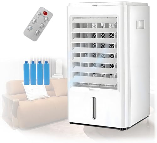 EpyGnom Ventilatore Refrigerante Ad Acqua Portatile Raffrescatore Evaporativo Personale per Auto con 3 velocità Touch Screen Condizionatore d'Aria Mobile Silenzioso per Casa Campeggio 12VHomeCar