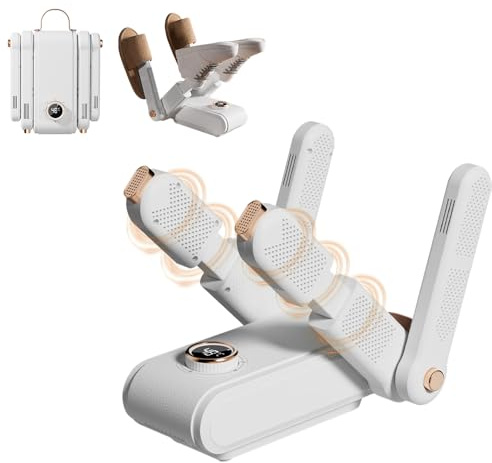 Hojalis Schuhtrockner Elektrisch, Stiefeltrockner, 2 Paar Shoe Dryer Mit Timer & 360° Wärmezirkulation Für Frische, SChuhtrockner Antibakteriell, SChuhtrockner Fußballschuhe für Schuhe,Handschuhe,Hüte