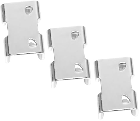 Sosoport Heavy Duty Double Rope Clamps Metal Cable Clamp Nickel Plated for 14-16mm Rope Outdoor Marine Use Pet Leash Hardware 3pcs