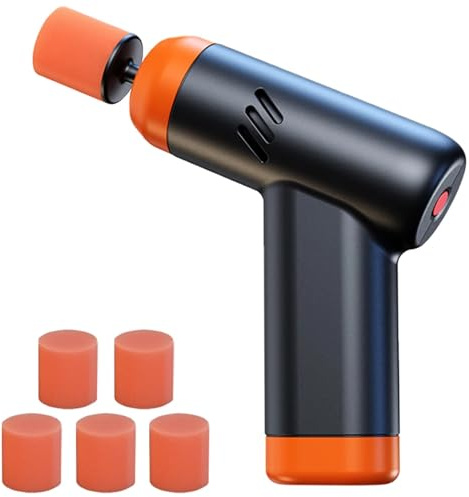 Mini lucidatrice per dettagli auto, lucidatrice a batteria regolabile a 2 velocità con 5 tamponi per lucidatura, macchina portatile ricaricabile per riparazione graffi per ceratura per la cura dell