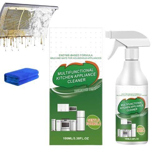 Detergente Schiumogeno Enzimatico Multiuso, Potente Spray Sgrassante Per Cucina, sgrassatore e smacchiatore per sporco ostinato, versatile, per la casa, forno, fornelli, cappa (1pcs)